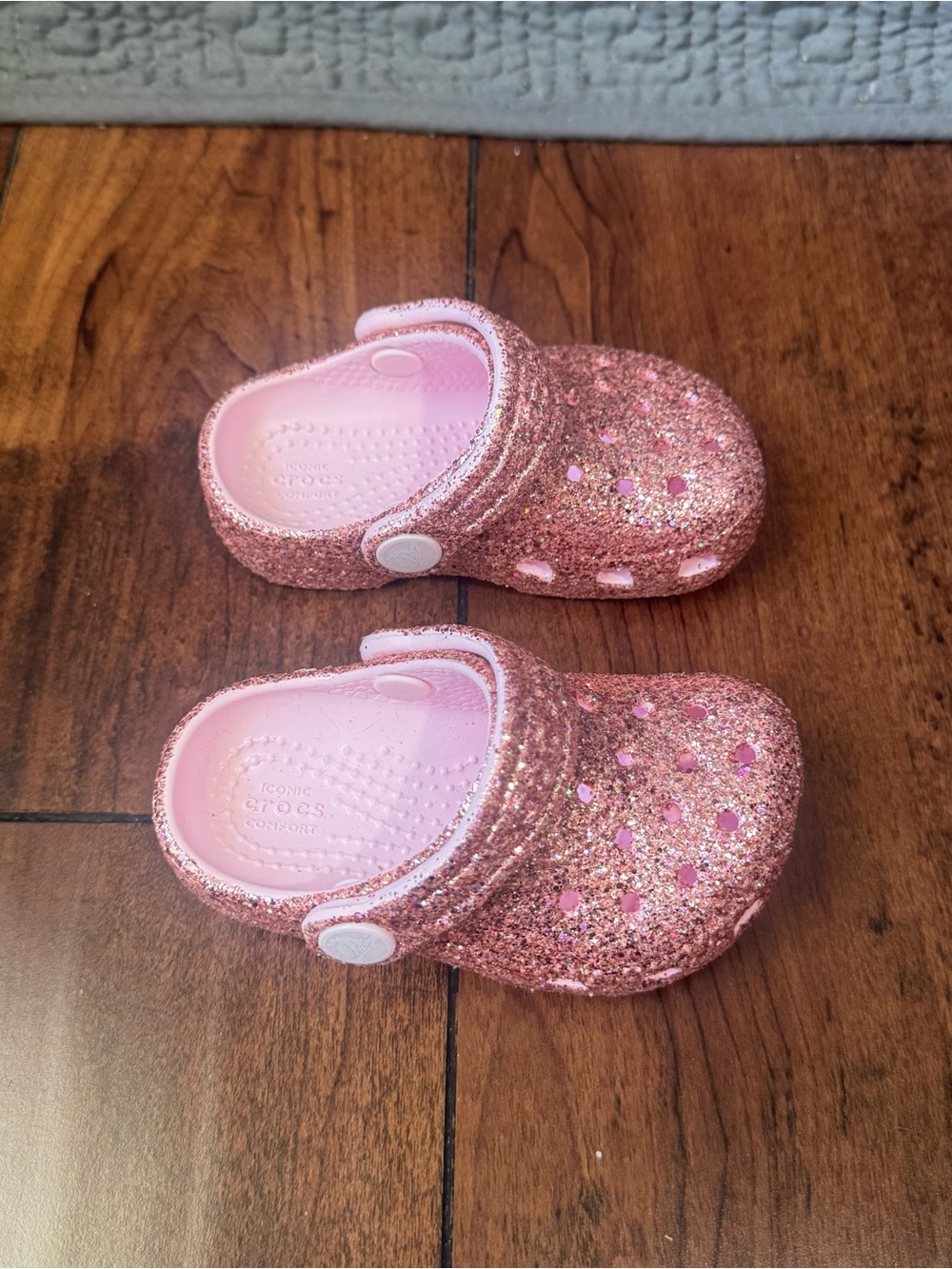 CROCS Kids Glitter Pink Clogs